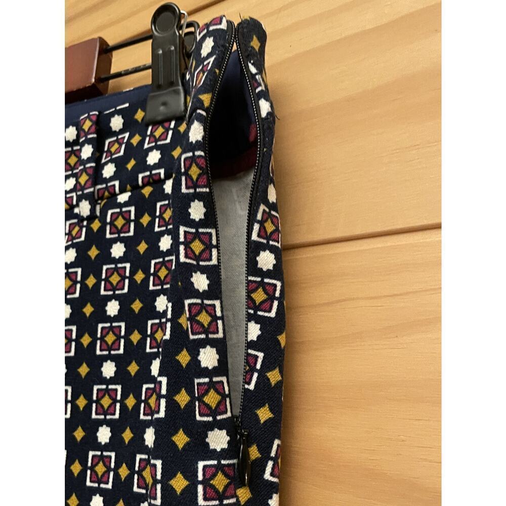 J CREW Pants Womens 6 Stretch Printed Cropped Straight Leg Chino Ladies - Picture 5 of 9